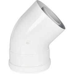 Отвод коаксиальный Rommer d60/100 мм 45° комплект - фото 1