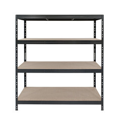 Стеллаж металлический черный AR Shelving 1800x1600x600 мм 4 полки - фото 3