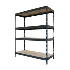 Стеллаж металлический черный AR Shelving 1800x1600x600 мм 4 полки - фото 2