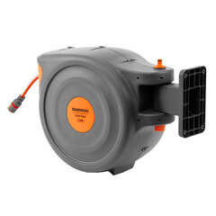 Катушка с поливочным шлангом 40 м Daewoo автоматическая пластиковая с набором коннекторов (DWR 3040) - фото 8