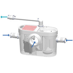 Насосная канализационная установка SFA Saniaccess 2 80 л/мин (SANIACCESS MINI 2) - фото 5