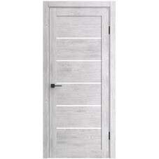 Дверь межкомнатная Флора-2 700х2000 мм ПВХ nordic grey oak со стеклом