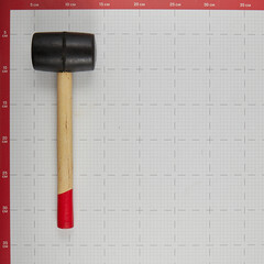 Киянка резиновая Hesler 400 г деревянная ручка (6821650/45355/RB01-400) - фото 3