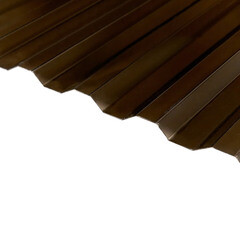 Изображение товара Поликарбонат монолитный профилированный Кинпласт 1,3 мм 1,05х2 м серая бронза