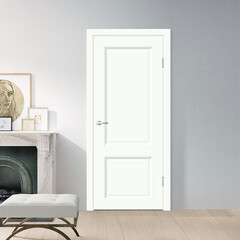 Дверь межкомнатная Элиза 700х2000 мм ПЭТ белый опал глухая - фото 2