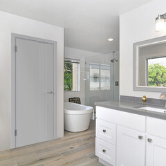 Дверь межкомнатная Альда 3D 1 700х2000 мм эмаль светло-серая глухая - фото 2