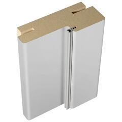 Изображение товара Коробка дверная телескопическая Scandi 3D 1 74х30х2100 мм эмаль светло-серая (2,5 шт.)