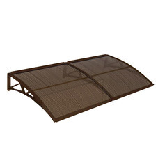 Козырек ВПМ 990х2200 мм коричневый сотовый