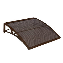 Козырек ВПМ 990х1130 мм коричневый сотовый - фото 1