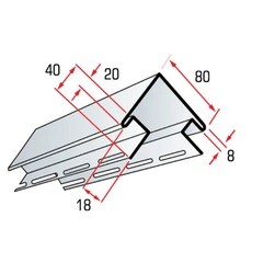 Угол наружный Альта-Профиль 3000 мм золотистый - фото 2