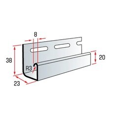 J-профиль Альта-Профиль 3000 мм золотистый - фото 2