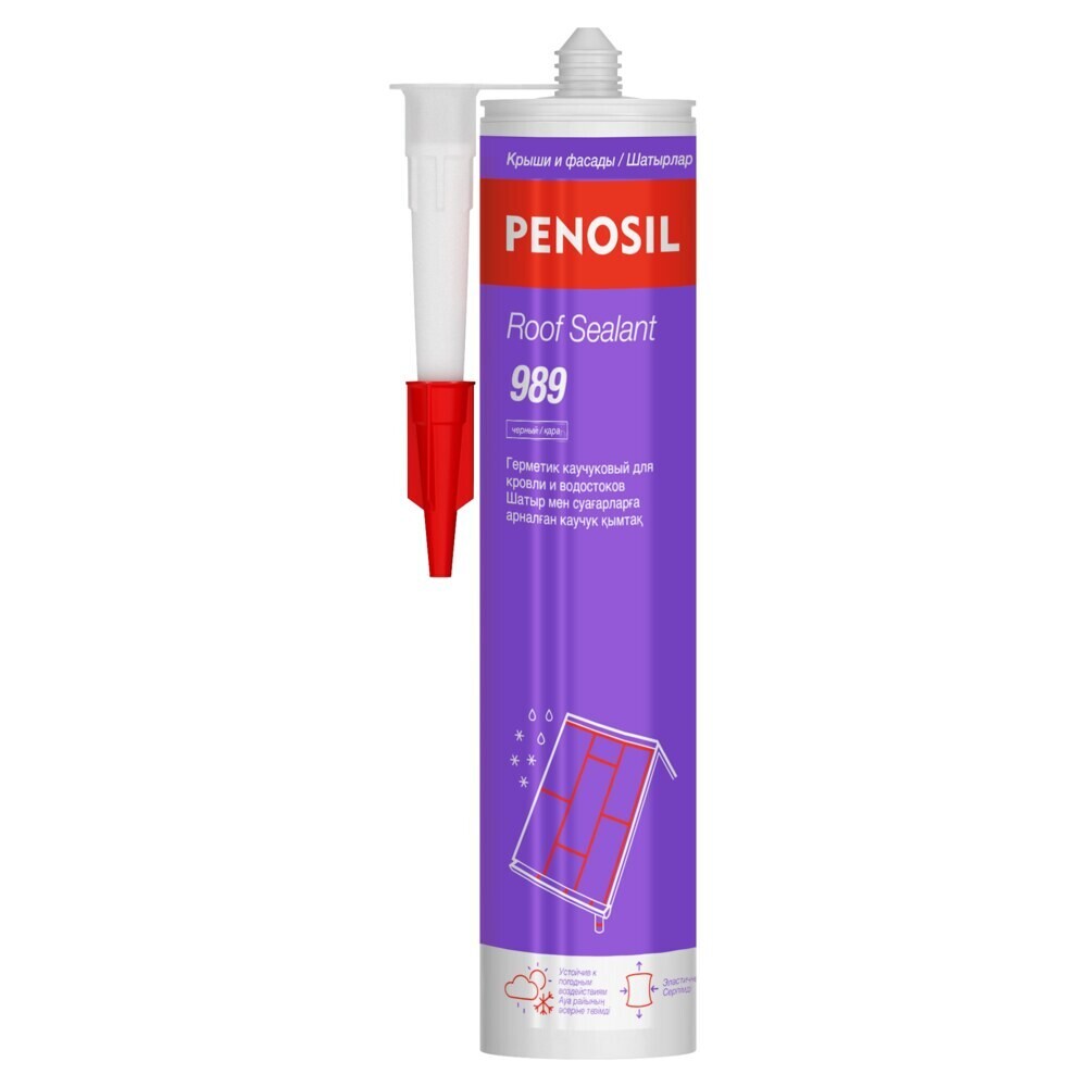 

Герметик кровельный каучуковый Penosil Roof Sealant черный 280 мл