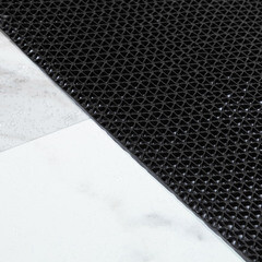 Коврик-дорожка грязезащитный Импортэкс Зигзаг 90х0,45 см противоскользящий черный - фото 3