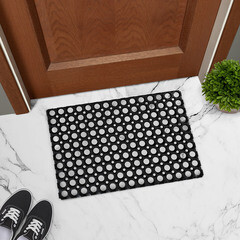 Коврик придверный резиновый Руберг 40х60 см черный - фото 2