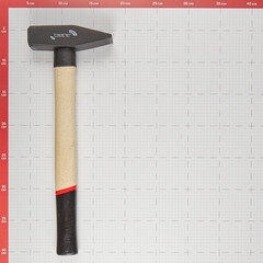 Молоток слесарный Hesler 800 г деревянная ручка (MH02-800/030811-080) - фото 3