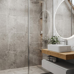 Керамогранит Cersanit City Line светло-серый рельеф 598х297х7,5 мм (10 шт.=1,776 кв.м) - фото 25