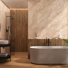 Керамогранит Cersanit Sherbrooke многоцветный рельеф 898х448х8 мм (3 шт.=1,206 кв.м) - фото 12