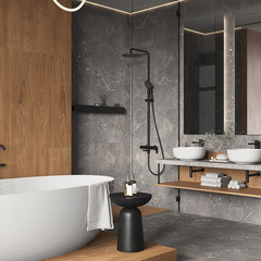 Керамогранит Cersanit Sherbrooke бежевый 898х448х8 мм (3 шт.=1,206 кв.м) - фото 16