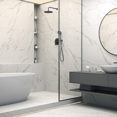 Керамогранит Cersanit Florentino белый 898х448х8 мм (3 шт.=1,206 кв.м) - фото 14