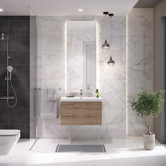 Плитка облицовочная Cersanit Moonlight белый 598х298х8,5 мм (8 шт.=1,425 кв.м) - фото 19