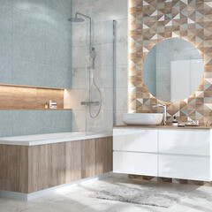 Плитка облицовочная Cersanit Frosty светло-серый 598х298х8,5 мм (8 шт.=1,425 кв.м) - фото 9