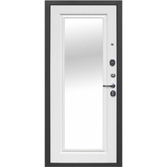 Дверь входная Ferroni Гарда 7,5СМ правая антик серебро - белый ясень с зеркалом 860х2050 мм - фото 3