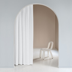 Штора рогожка снег 165х270 см Волшебная Ночь Рогожка (926881) - фото 1