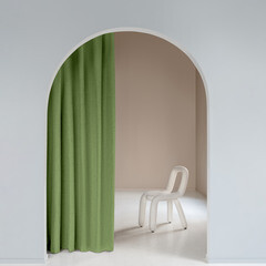 Штора рогожка киви 165х270 см Волшебная Ночь Рогожка (796077) - фото 1