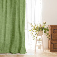 Штора рогожка киви 165х270 см Волшебная Ночь Рогожка (796077) - фото 2