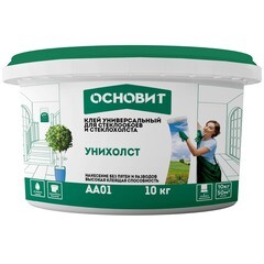 Клей для стеклообоев и стеклохолста Основит Унихолст AA01 готовый 50 кв.м 10 кг
