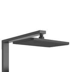 Душевая система Corsa Deco QX с верхним душем с лейкой с изливом черная матовая (SSFTQX320QB) - фото 17