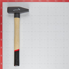 Молоток слесарный Hesler 1 кг деревянная ручка (MH02-1000) - фото 3