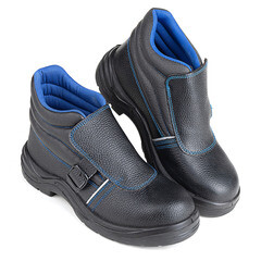 Изображение товара Ботинки рабочие для сварщика кожаные с защитным подноском размер 45 черные Prosafe Profi (24К)