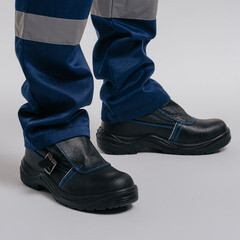 Ботинки рабочие для сварщика кожаные с защитным подноском размер 40 черные Prosafe Profi (24К) - фото 6