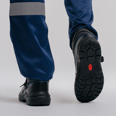 Ботинки рабочие для сварщика кожаные с защитным подноском размер 40 черные Prosafe Profi (24К) - фото 4