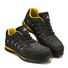 Полуботинки рабочие текстильные со светоотражающими элементами с защитным подноском размер 45 черные Prosafe Sport (830) - фото 15