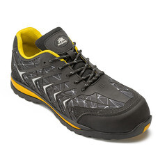 Полуботинки рабочие текстильные со светоотражающими элементами с защитным подноском размер 45 черные Prosafe Sport (830) - фото 14