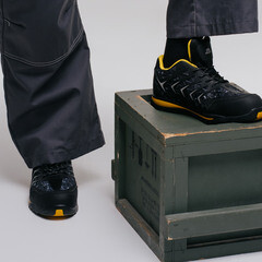 Полуботинки рабочие текстильные со светоотражающими элементами с защитным подноском размер 45 черные Prosafe Sport (830) - фото 7