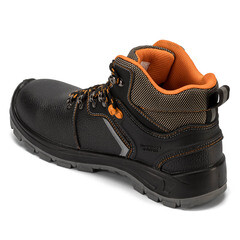 Ботинки рабочие кожаные с защитным подноском и стелькой размер 42 черные Prosafe Profi (8743ТКВ) - фото 5