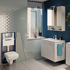 Инсталляция Geberit Delta Duofix для подвесного унитаза без кнопки (111.153.00.1) - фото 2