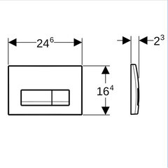 Клавиша смыва для инсталляций Geberit Delta 50 хром (115.119.21.1) - фото 4