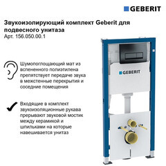 Звукоизоляция для инсталляций Geberit (156.050.00.1) - фото 7