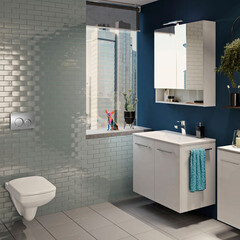 Клавиша смыва для инсталляций Geberit Delta 20 хром глянцевый (115.127.21.1) - фото 2