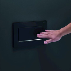 Клавиша смыва для инсталляций Geberit Sigma 30 черная/хром глянцевый (115.883.KM.1) - фото 6