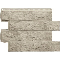 Панель фасадная Альта-Профиль Туф Эко 680х560 мм кремовый - фото 1