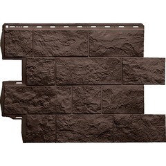 Изображение товара Панель фасадная Альта-Профиль Туф Эко 680х560 мм коричневый