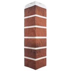 Угол наружный Альта-Профиль Кирпич рижский 440х110 мм цвет 04 - фото 1