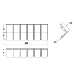 Угол наружный Альта-Профиль Кирпич рижский 440х110 мм цвет 04 - фото 2