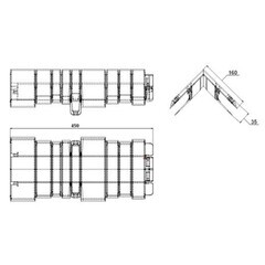 Угол наружный Альта-Профиль Шотландия Эко 450х160 мм графит - фото 2