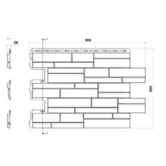 Панель фасадная Альта-Профиль Шотландия Эко 680х560 мм графит - фото 2
